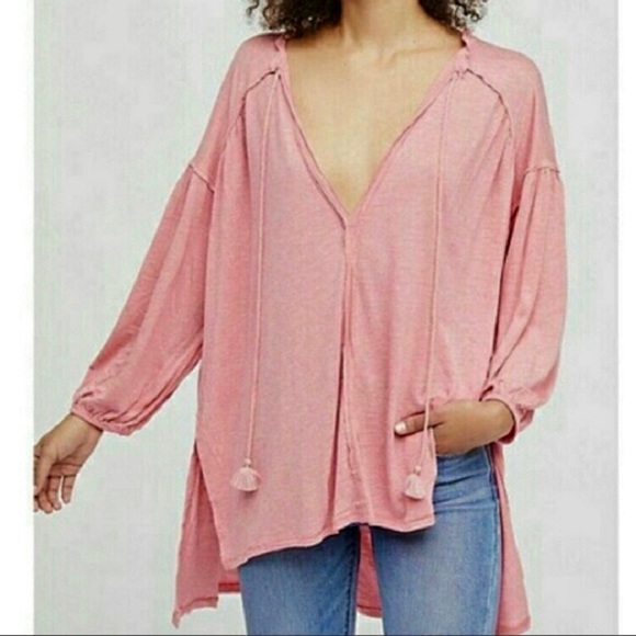 pink peasant blouse
